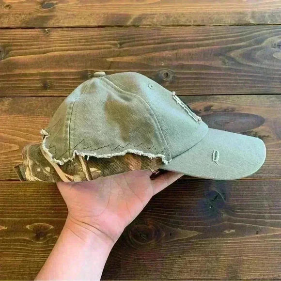 Browning Hunting Distressed Adjustable Hat Camouflage Gorpcore Outdoors OS - Picture 3 of 5